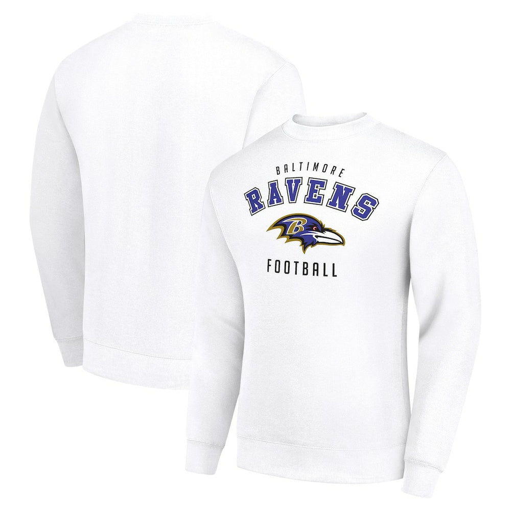 Baltimore Ravens Starter Team Logo Pullover Sweatshirt - White - NFL