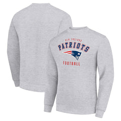 New England Patriots Starter Team Logo Pullover Sweatshirt - Heather Gray - NFL