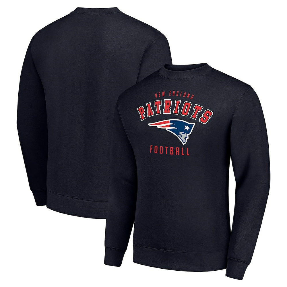 New England Patriots Starter Team Logo Pullover Sweatshirt - Navy - NFL