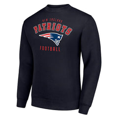 New England Patriots Starter Team Logo Pullover Sweatshirt - Navy - NFL