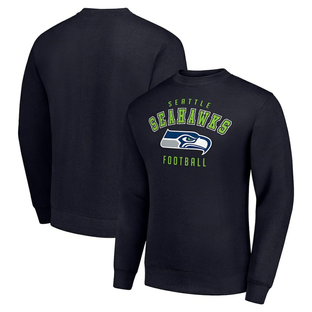 Seattle Seahawks Starter Team Logo Pullover Sweatshirt - College Navy - NFL