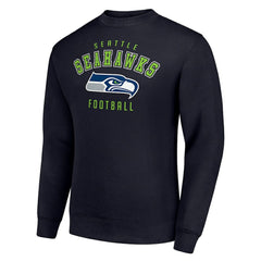 Seattle Seahawks Starter Team Logo Pullover Sweatshirt - College Navy - NFL