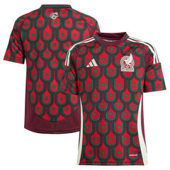 Adidas - Mexico National Team Youth 2024 Home Replica Jersey - Burgundy