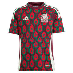 Adidas - Mexico National Team Youth 2024 Home Replica Jersey - Burgundy