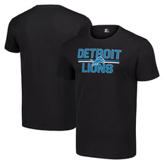 Detroit Lions Starter Team Mesh Print Graphic T-Shirt - Black - NFL