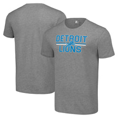 Detroit Lions Starter Team Mesh Print Graphic T-Shirt - Heather Gray - NFL
