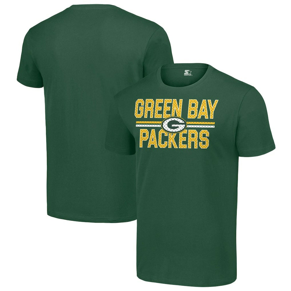 Green Bay Packers Starter Team Mesh Print Graphic T-Shirt - Green - NFL