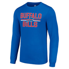 Buffalo Bills Starter Team Mesh Print Graphic Long Sleeve T-Shirt - Royal - NFL