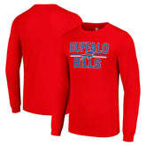 Buffalo Bills Starter Team Mesh Print Graphic Long Sleeve T-Shirt - Red - NFL