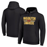 Washington Commanders Starter Unisex Team Mesh Print Graphic Tri-Blend Pullover Hoodie - Black - NFL