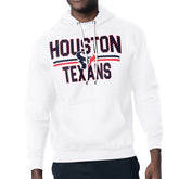 Houston Texans Starter Unisex Team Mesh Print Graphic Tri-Blend Pullover Hoodie - White - NFL