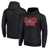 Atlanta Falcons Starter Unisex Team Mesh Print Graphic Tri-Blend Pullover Hoodie - Black - NFL