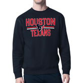 Houston Texans Starter Team Mesh Print Graphic Pullover Sweatshirt - Navy - NFL