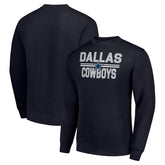Dallas Cowboys Starter Team Mesh Print Graphic Pullover Sweatshirt - Navy - NFL