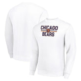Chicago Bears Starter Team Mesh Print Graphic Pullover Sweatshirt - White - NFL