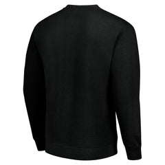 Detroit Lions Starter Team Mesh Print Graphic Pullover Sweatshirt - Black - NFL