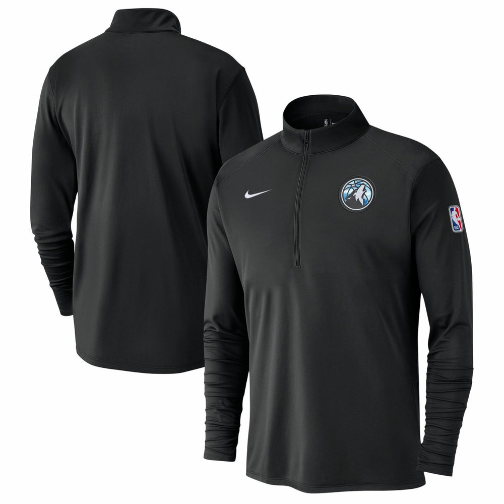 Nike Minnesota Timberwolves 2024/25 City Edition Authentic Coaches Performance Half-Zip Top Black