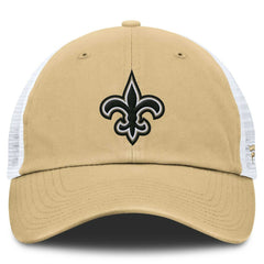 New Orleans Saints Trucker Adjustable Hat - Gold/White - Fanatics