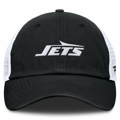 New York Jets Trucker Adjustable Hat - Black/White - Fanatics