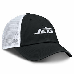 New York Jets Trucker Adjustable Hat - Black/White - Fanatics