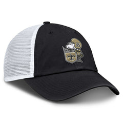New Orleans Saints Basic Vintage Trucker Adjustable Hat - Black - Fanatics