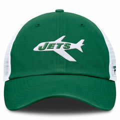 New York Jets Vintage Trucker Adjustable Hat - Kelly Green/White - Fanatics