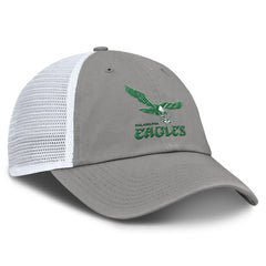 Philadelphia Eagles Vintage Trucker Adjustable Hat - Gray/White - Fanatics