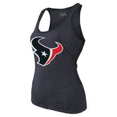 C.J. Stroud Houston Texans Majestic Threads Women's Name & Number Tri-Blend Tank Top - Navy - NFL