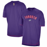 Nike Toronto Raptors 2024/25 Classic Edition Pregame Shooting T-Shirt Purple