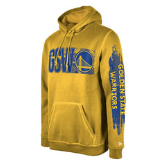 New Era Golden State Warriors Tip-Off Collection Pullover Hoodie Gold