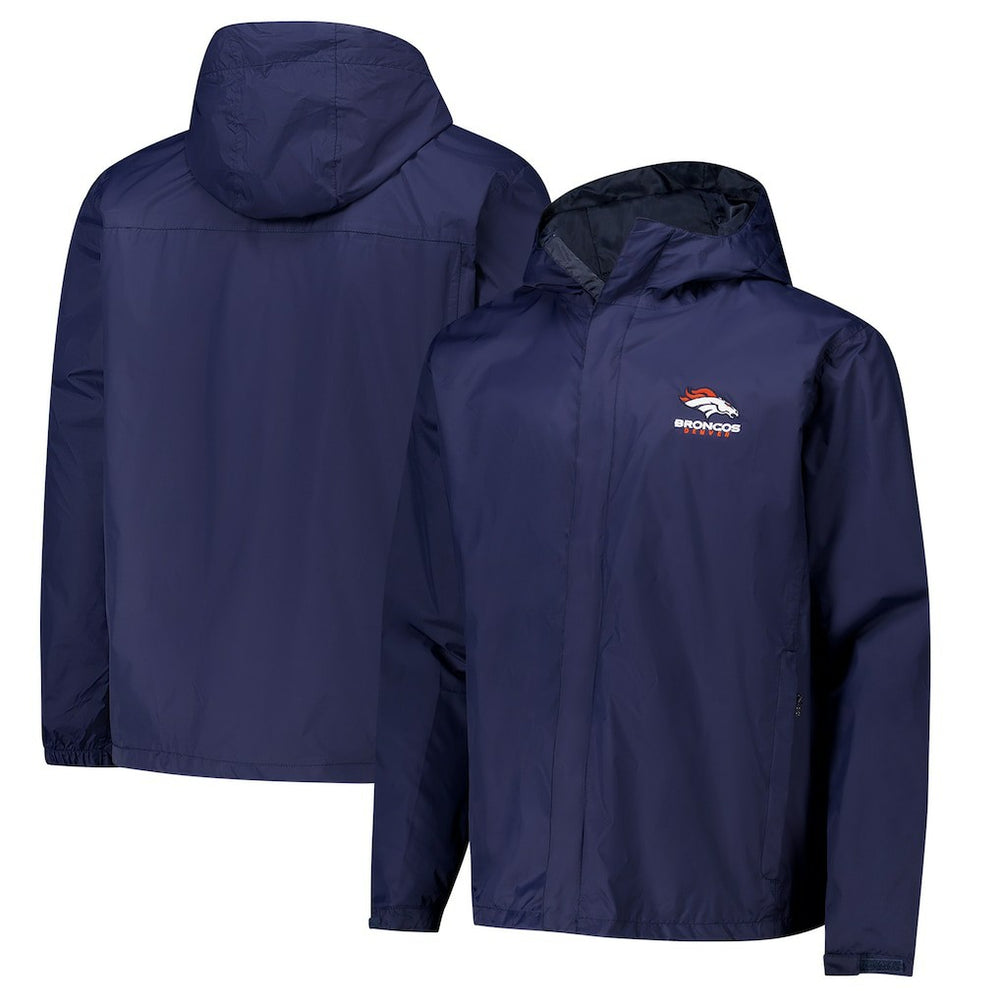 Denver Broncos Dunbrooke Tropic Waterproof Packable Full-Zip Hoodie Jacket - Navy - NFL