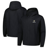 New Orleans Saints Dunbrooke Tropic Waterproof Packable Full-Zip Hoodie Jacket - Black - NFL
