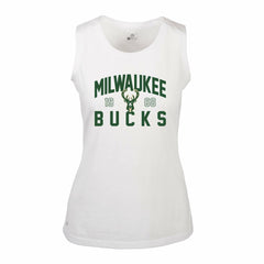 Milwaukee Bucks Levelwear Women's Macy Tank Top White