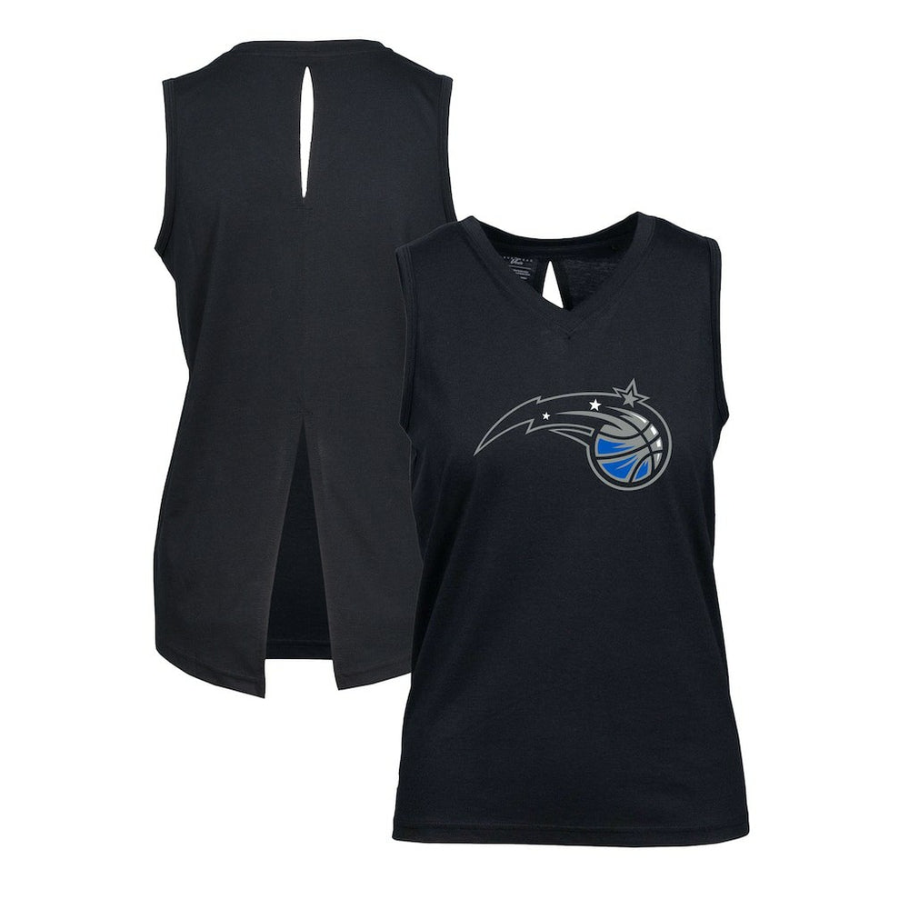 Orlando Magic Levelwear Women's Paisley Core V-Neck Tank Top Black