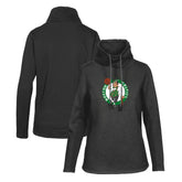 Boston Celtics Levelwear Women's Loop Core Funnel Neck Pullover Sweatshirt Black