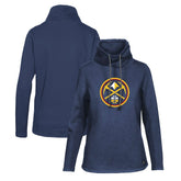 Denver Nuggets Levelwear Women's Loop Core Funnel Neck Pullover Sweatshirt Navy