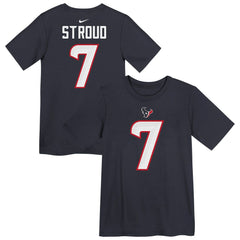 C.J. Stroud Houston Texans Preschool Player Name & Number T-Shirt - Navy - Nike
