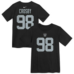Maxx Crosby Las Vegas Raiders Preschool Player Name & Number T-Shirt - Black - Nike