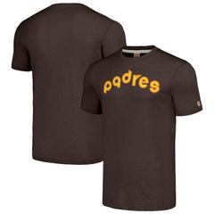 San Diego Padres Homage Cooperstown Collection Hand-Drawn Logo Tri-Blend T-Shirt Discount