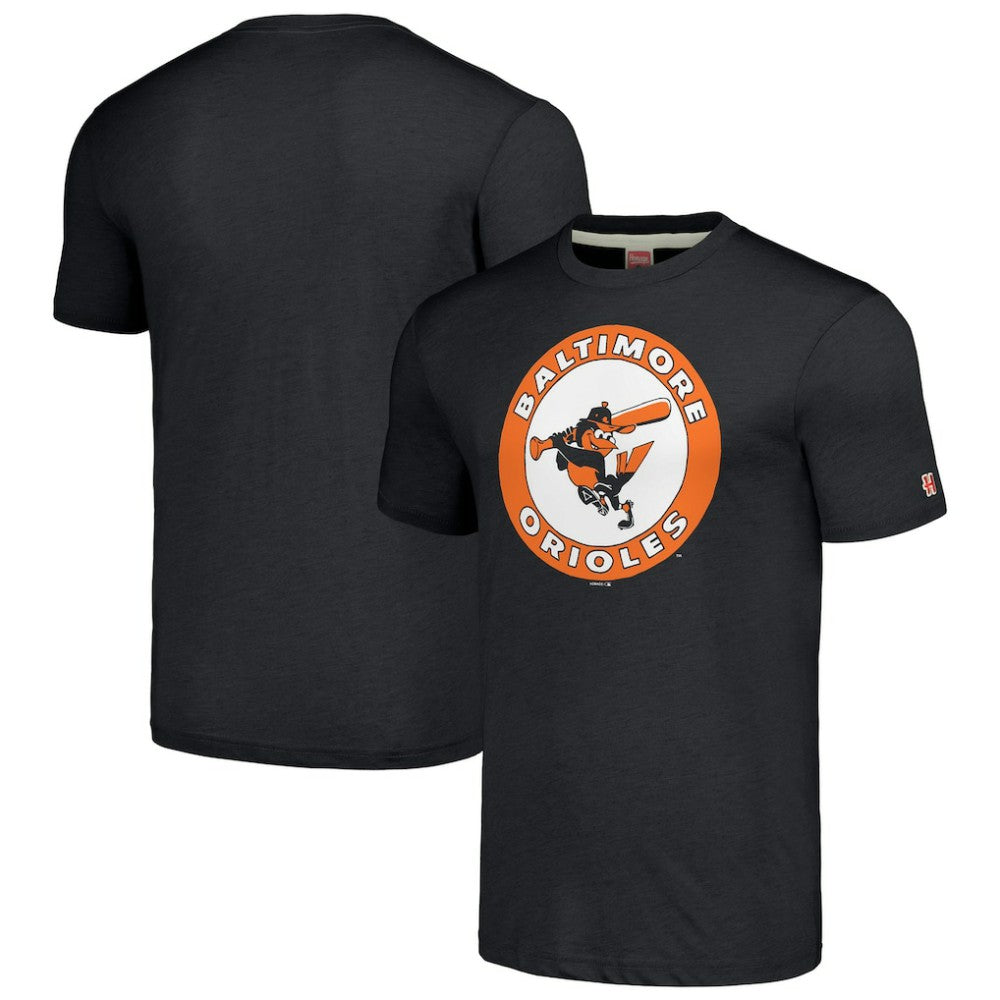 Baltimore Orioles Homage Cooperstown Collection Hand-Drawn Logo Tri-Blend T-Shirt Outlet