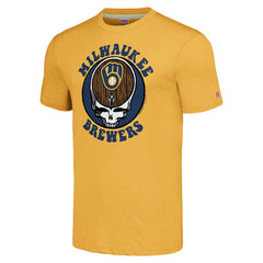 Milwaukee Brewers Homage Grateful Dead Tri-Blend T-Shirt for sale