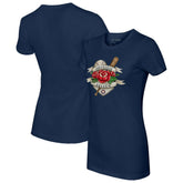 Houston Astros Tiny Turnip Women's American Traditional Rose T-Shirt Discount