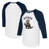 Houston Astros Tiny Turnip Unisex Triceratops 3/4-Sleeve Raglan T-Shirt Outlet