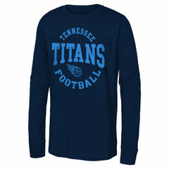 Tennessee Titans Youth Around The Block Long Sleeve T-Shirt - Navy - NFL