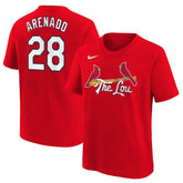 Nolan Arenado St. Louis Cardinals Nike Youth 2024 City Connect Name & Number T-Shirt Outlet