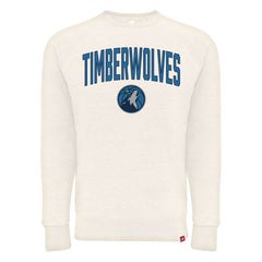Minnesota Timberwolves Sportiqe Unisex Harmon Super Soft Tri-Blend Raglan Pullover Sweatshirt Cream