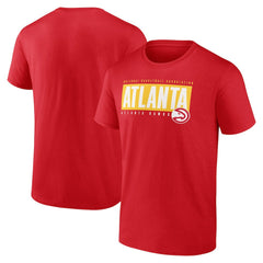 Atlanta Hawks Blocked Out T-Shirt Red