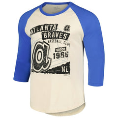 Atlanta Braves Majestic Threads Raglan 3/4-Sleeve T-Shirt Discount