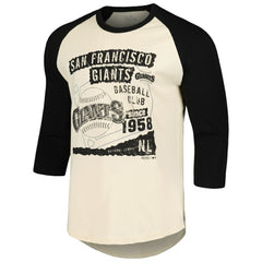 San Francisco Giants Majestic Threads Raglan 3/4-Sleeve T-Shirt Outlet