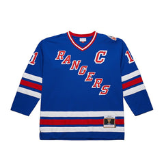 Mark Messier New York Rangers Mitchell & Ness Big & Tall 1993/94 Blue Line 2.0 Jersey - Blue | NHL Clearance